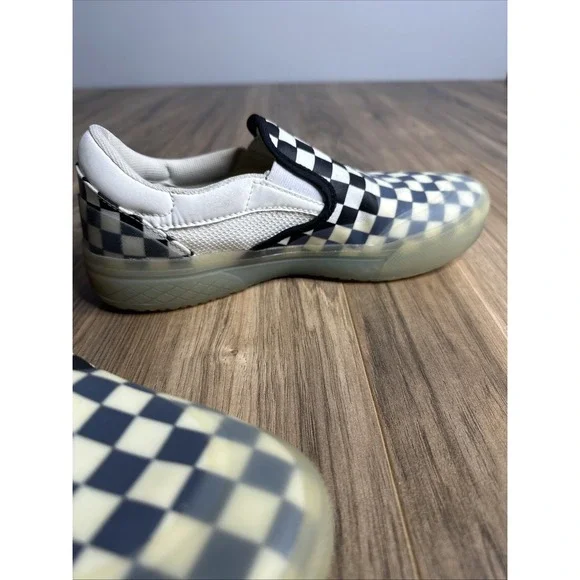 VANS Mod Slip-On Shoes‎ Sneakers Checkerboard Marshmallow 7.5M/9W - Picture 10 of 16